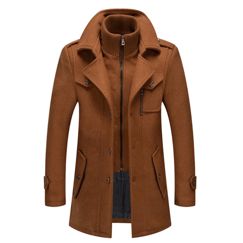 Zweiteilige Herren-Winterjacke mit isolierender Innenjacke – wasserabweisend, stylisch und warm