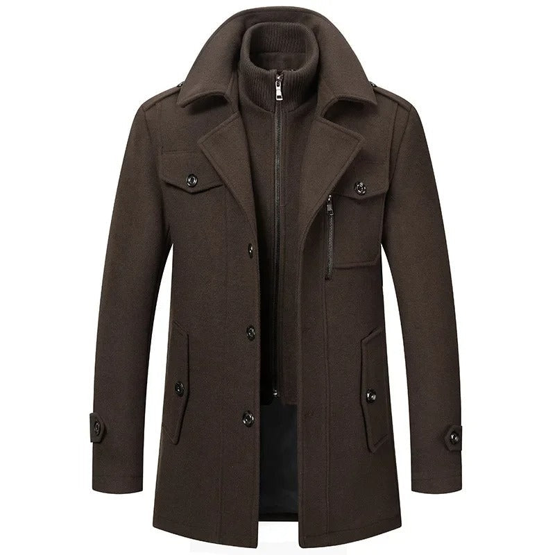 Zweiteilige Herren-Winterjacke mit isolierender Innenjacke – wasserabweisend, stylisch und warm