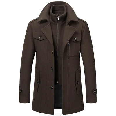 Zweiteilige Herren-Winterjacke mit isolierender Innenjacke – wasserabweisend, stylisch und warm