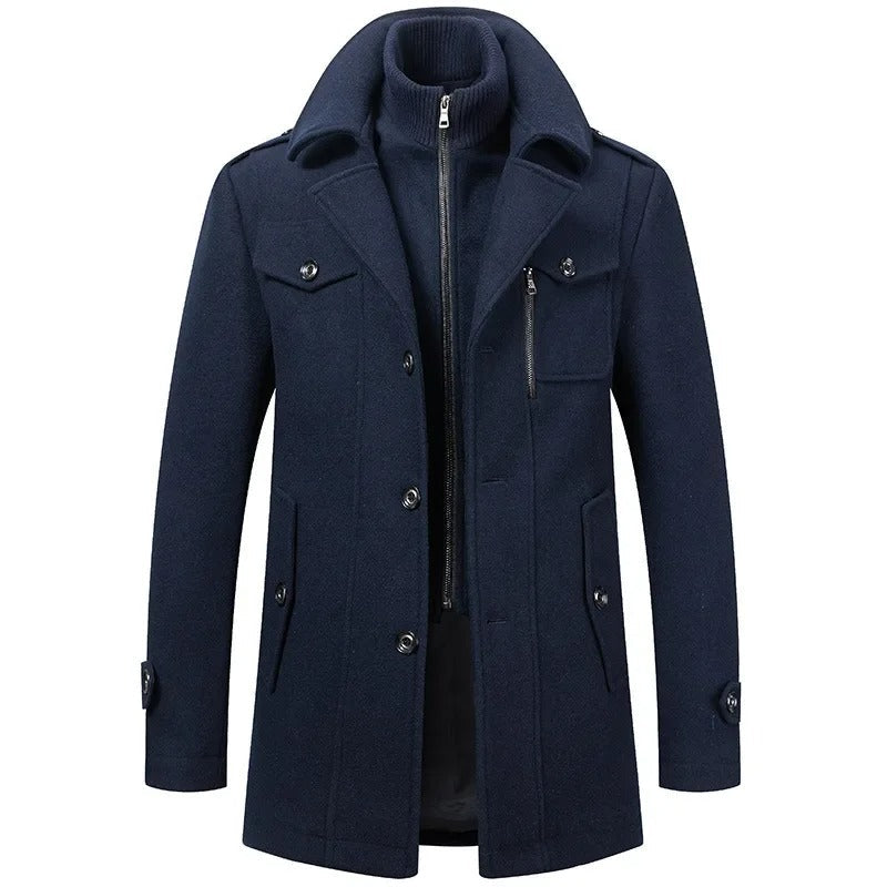 Zweiteilige Herren-Winterjacke mit isolierender Innenjacke – wasserabweisend, stylisch und warm
