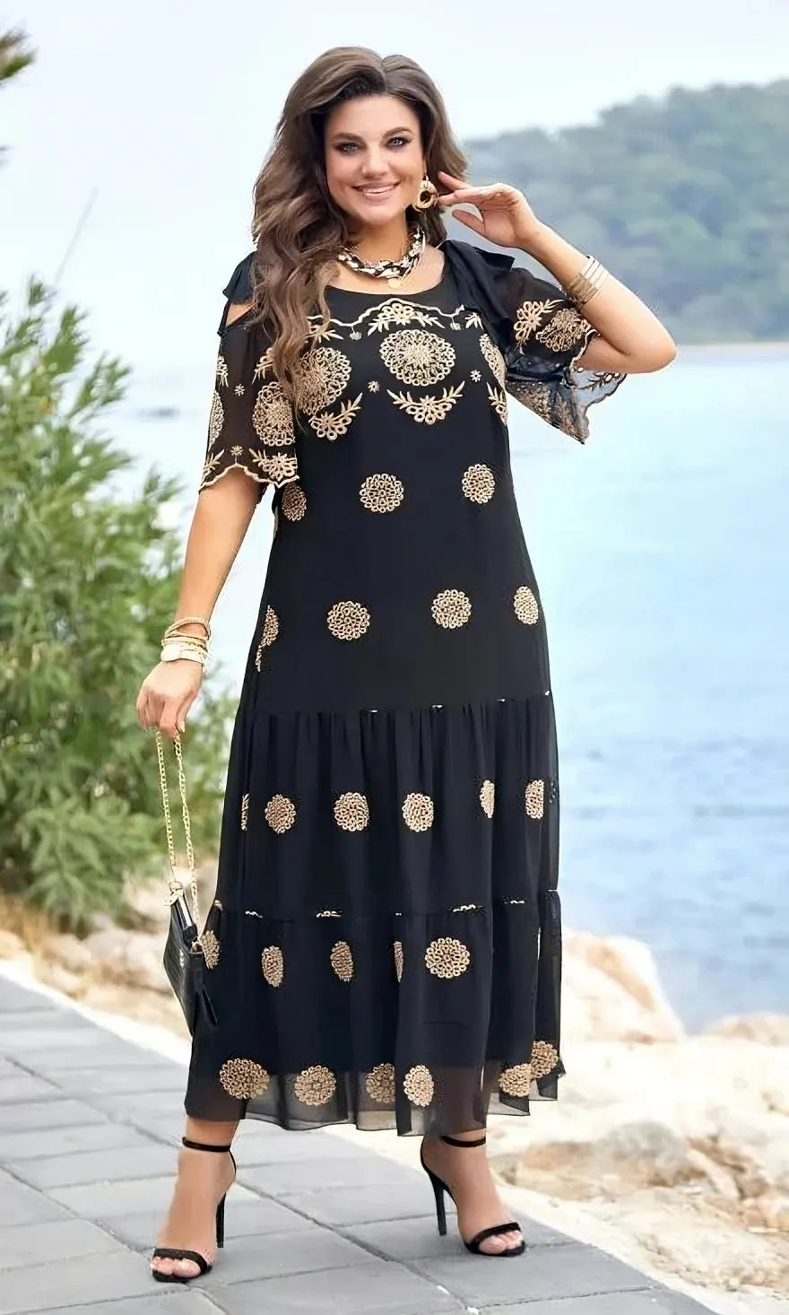 Dionne | Elegantes Mesh-Sommerkleid