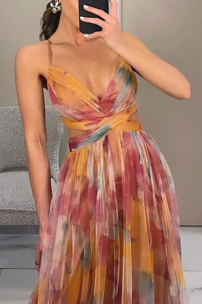 Atemberaubendes Maxikleid Für Hochzeitsgäste Mit V Ausschnitt Für Damen