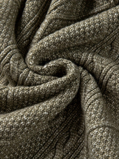 Philippa | Damen Strickkleid Zopfmuster mit lockerem Schnitt & Langarm