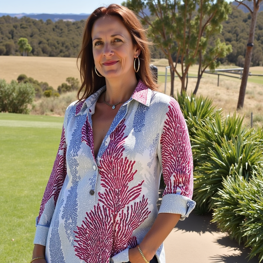 Langarmshirt Mit Blumendruck Für Damen | Vintage