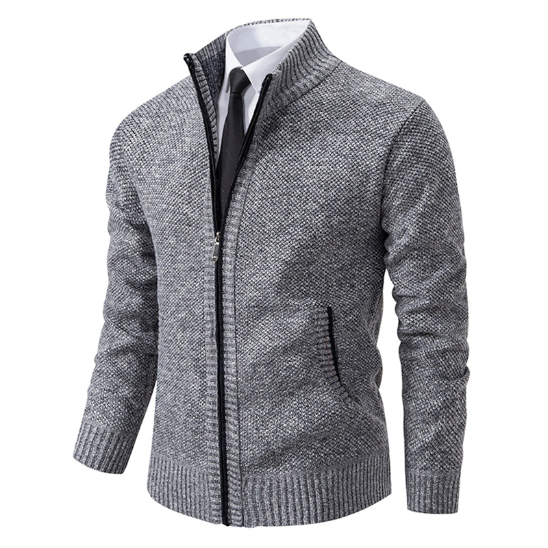 Herren Cardigan Mit Reißverschluss Im Klassischen Design