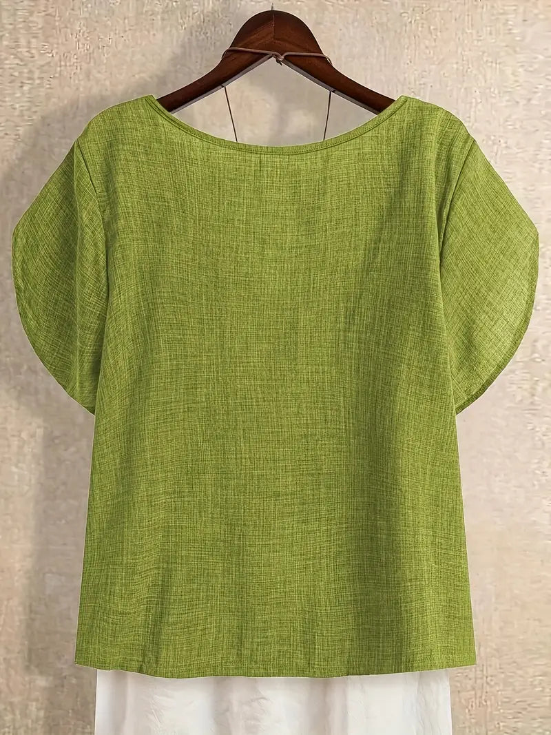 Milany – Lässige Bluse Mit Asymmetrischem Ausschnitt