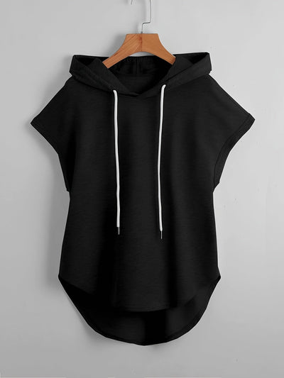Matthias – Lässiges Kapuzen-T-Hemd Mit Asymmetrischem Saum
