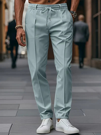 Crawford – Lässige Schlanke Passform Hose Mit Elastischem Bund