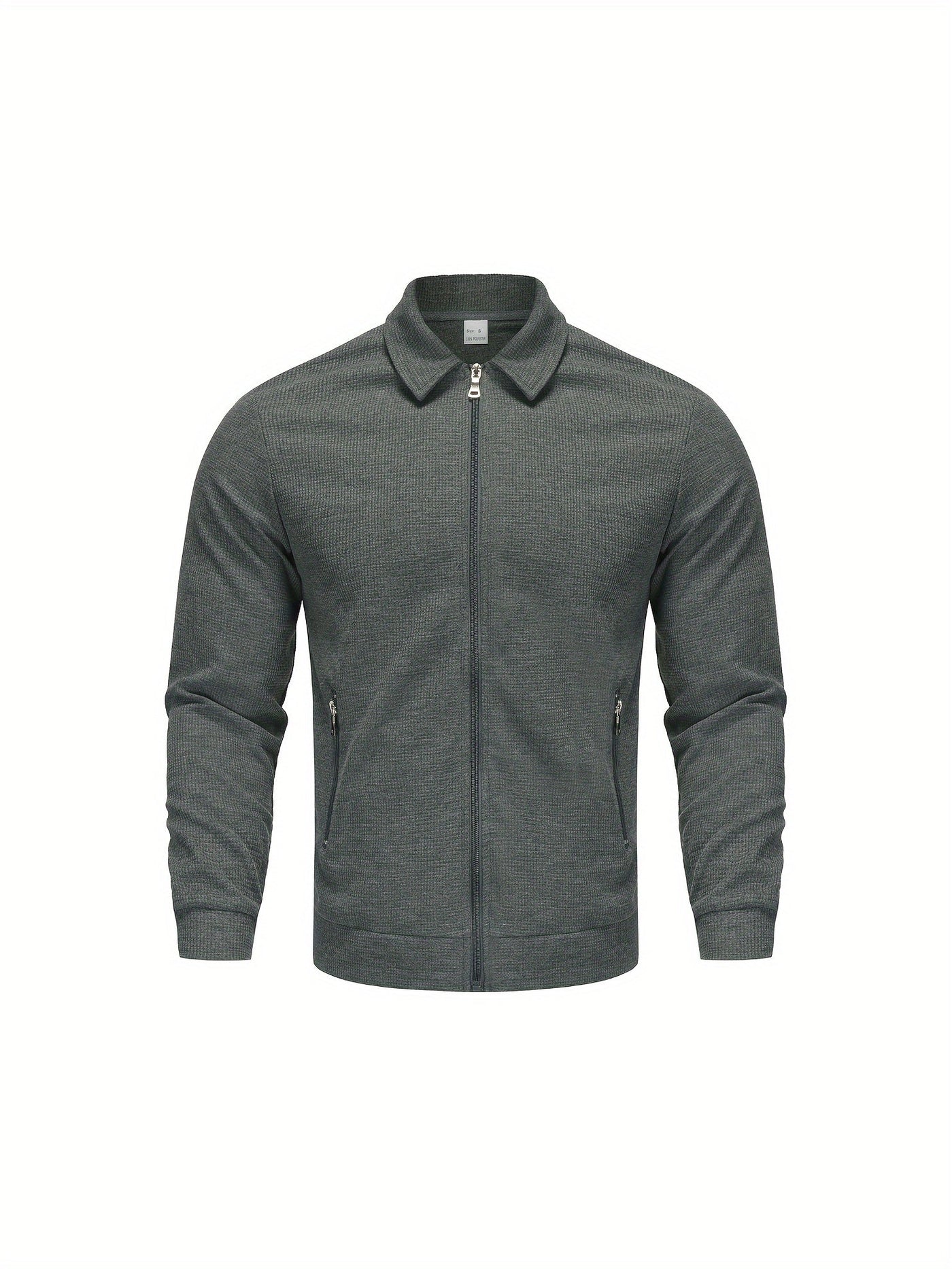 Marvin – Lässige Polyester Jacke Mit Reißverschluss