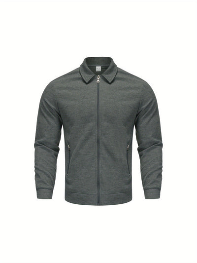 Marvin – Lässige Polyester Jacke Mit Reißverschluss