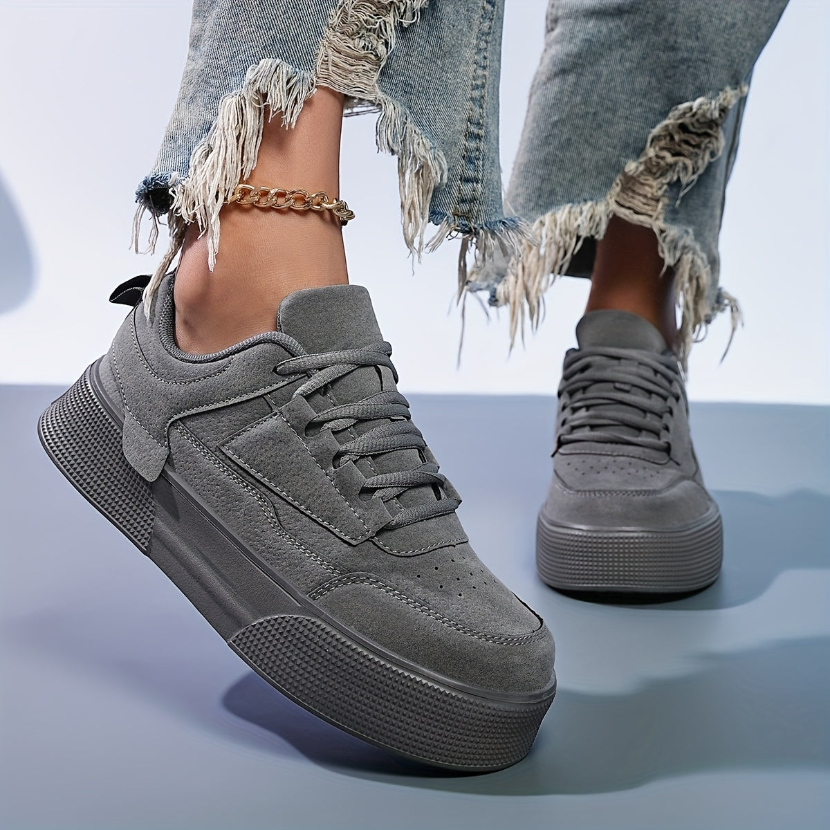 Namira – Schnür Sneaker Mit Runder Zehenpartie