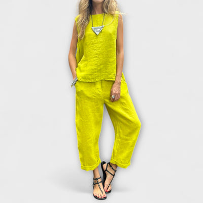 Jennifer - EntspanntesBaumwolle-Leinen Outfit