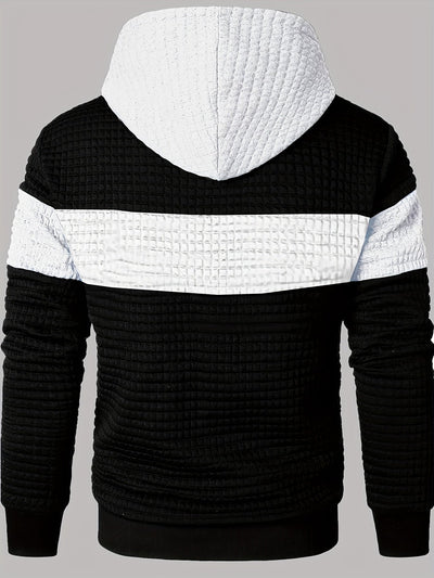 Fredric - Blockierung Stilvoller Kapuzenpullover Schweiß Hemd