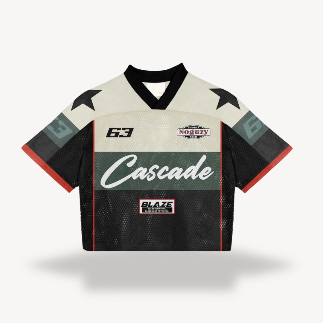 Sahari – Retro-Fußballshirt mit Vintage-Print