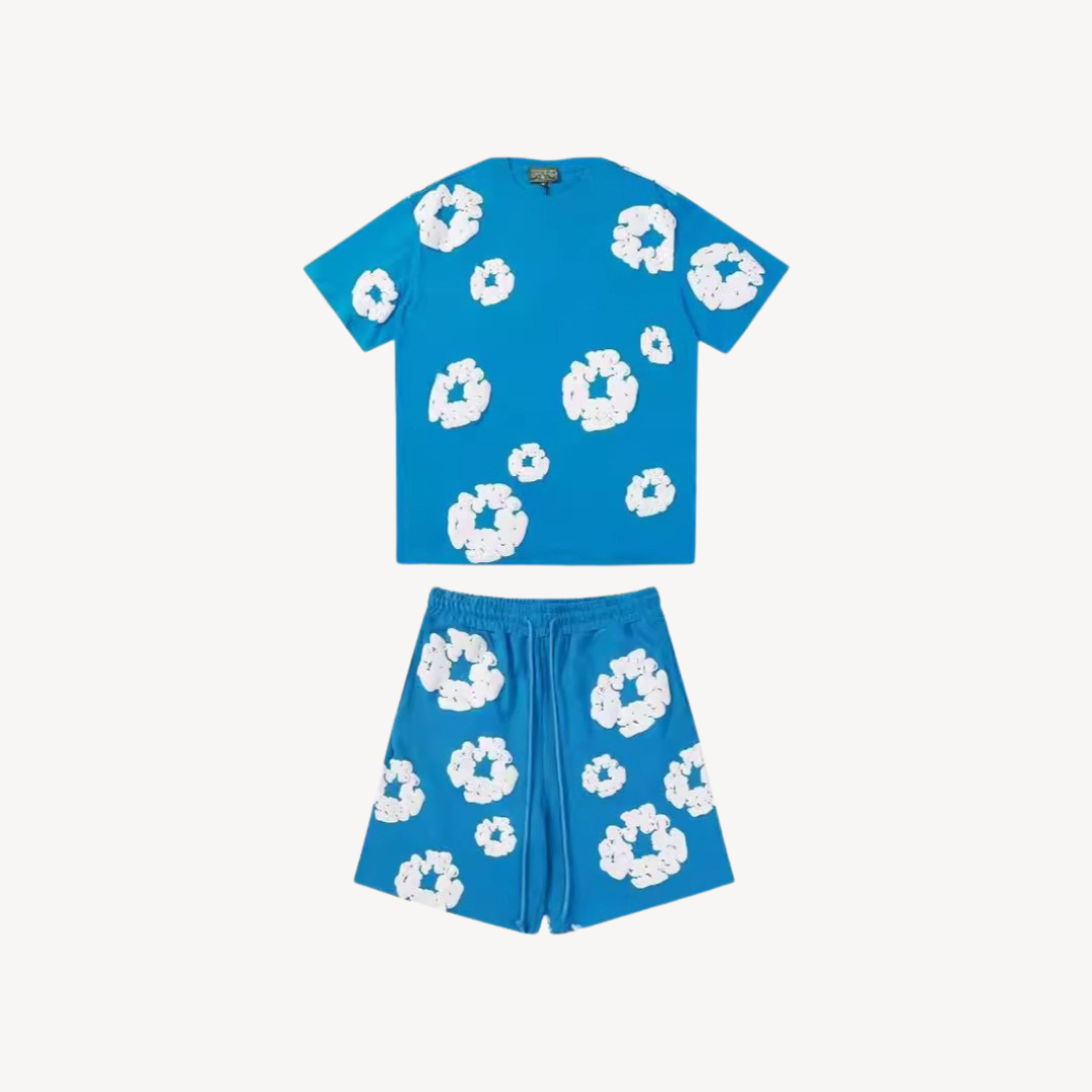 Sahari – Unisex Set mit Blumenprint aus Baumwolle