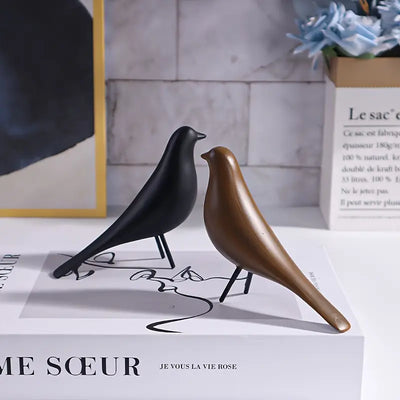 DecoPerch – Kunst Déco Statuen-Satz Mit Abstrakten Vogelmotiven