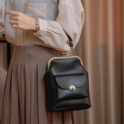 Vintage Kussverschluss Tasche - Retro Chic Essentiell