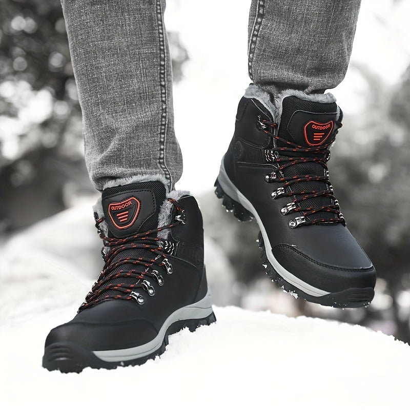 Braylen | Herren Winterstiefel Outdoor Schnürer mit Warmfutter & rutschfester Sohle