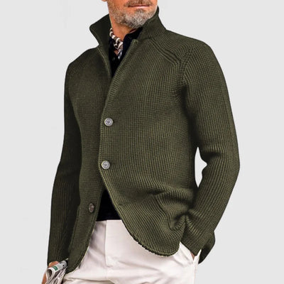 Sahari – Herren Strickjacke mit Taschen aus weichem Feinstrick für Herbst und Winter