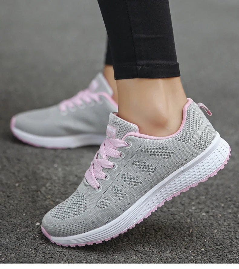 Damen Atmungsaktive Sneakers mit ergonomischer Sohle