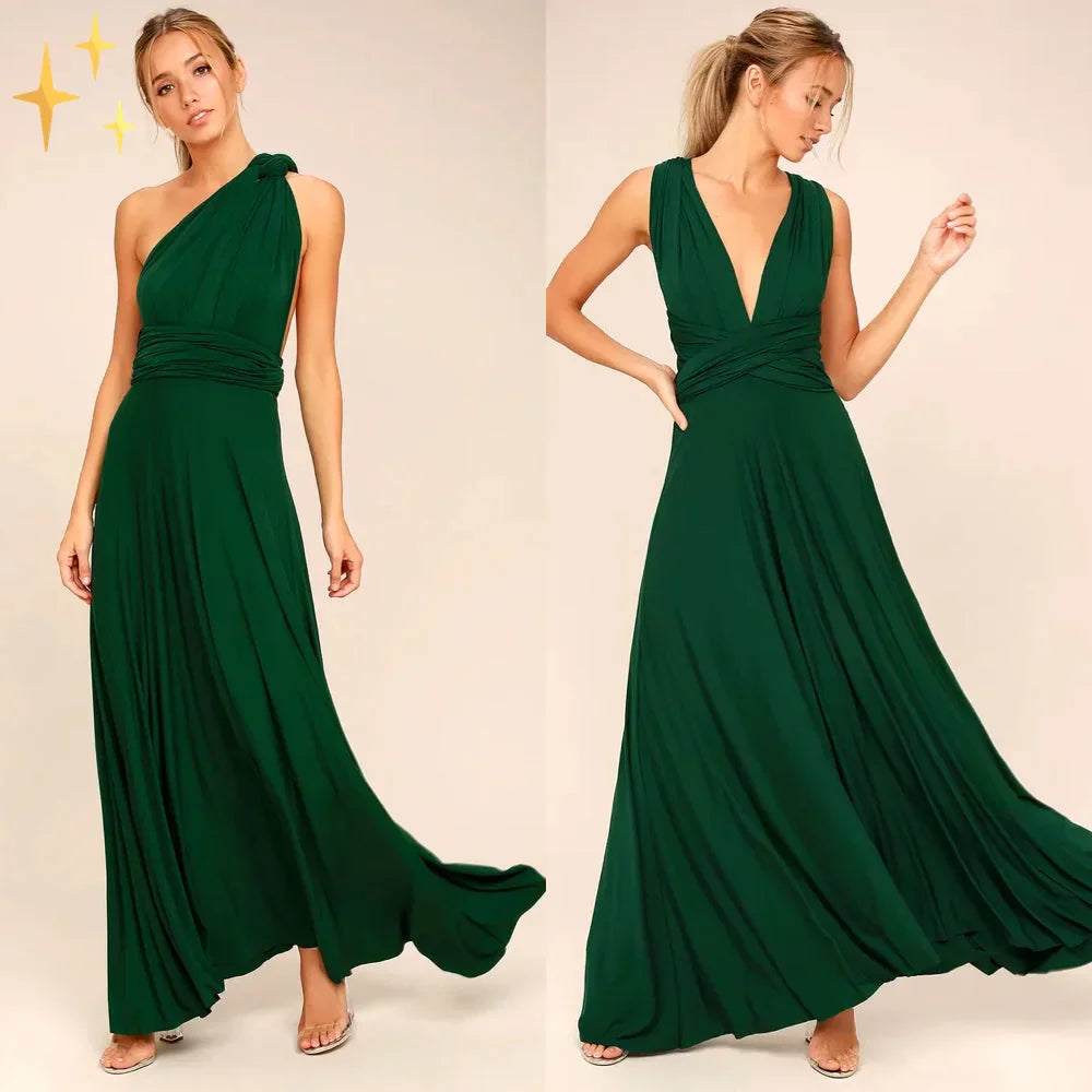 Damen Maxikleid mit verstellbarem Nackenband