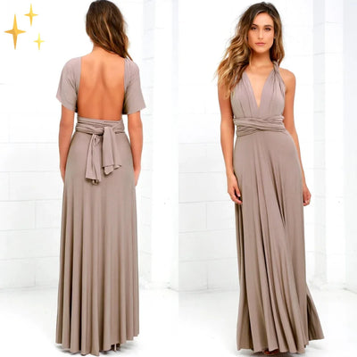 Damen Maxikleid mit verstellbarem Nackenband