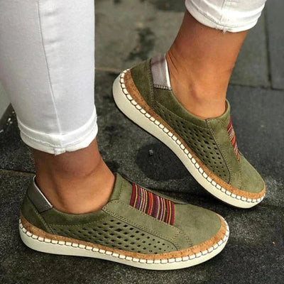 Damen Orthopädische Schlupfschuhe mit Elastikeinsatz