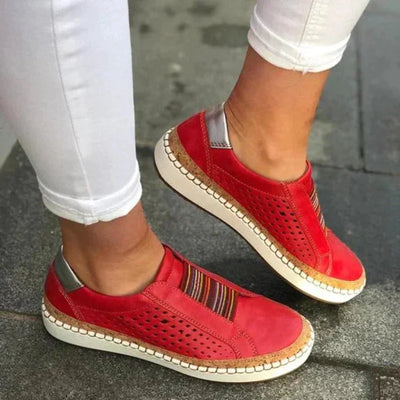 Damen Orthopädische Schlupfschuhe mit Elastikeinsatz