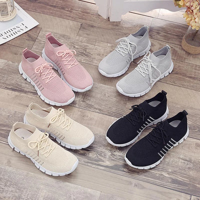 Damen Orthopädische Sneakers mit Atmungsaktivem Netz