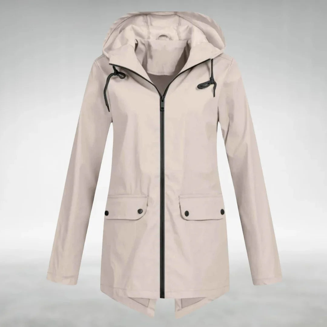 Damen Regenjacke mit verstellbarer Kapuze