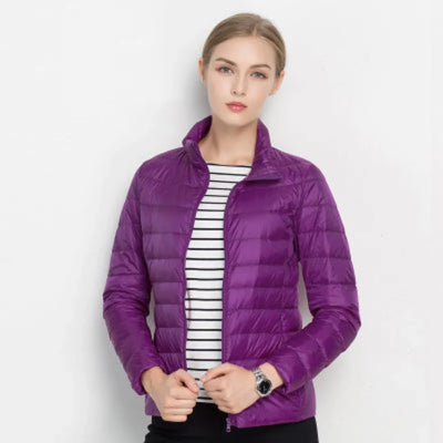 Damen Steppjacke mit leichter Fütterung und Stehkragen