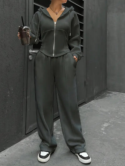 Nanci - Lässiges Zweiteiliges Set Mit Langen Ärmeln