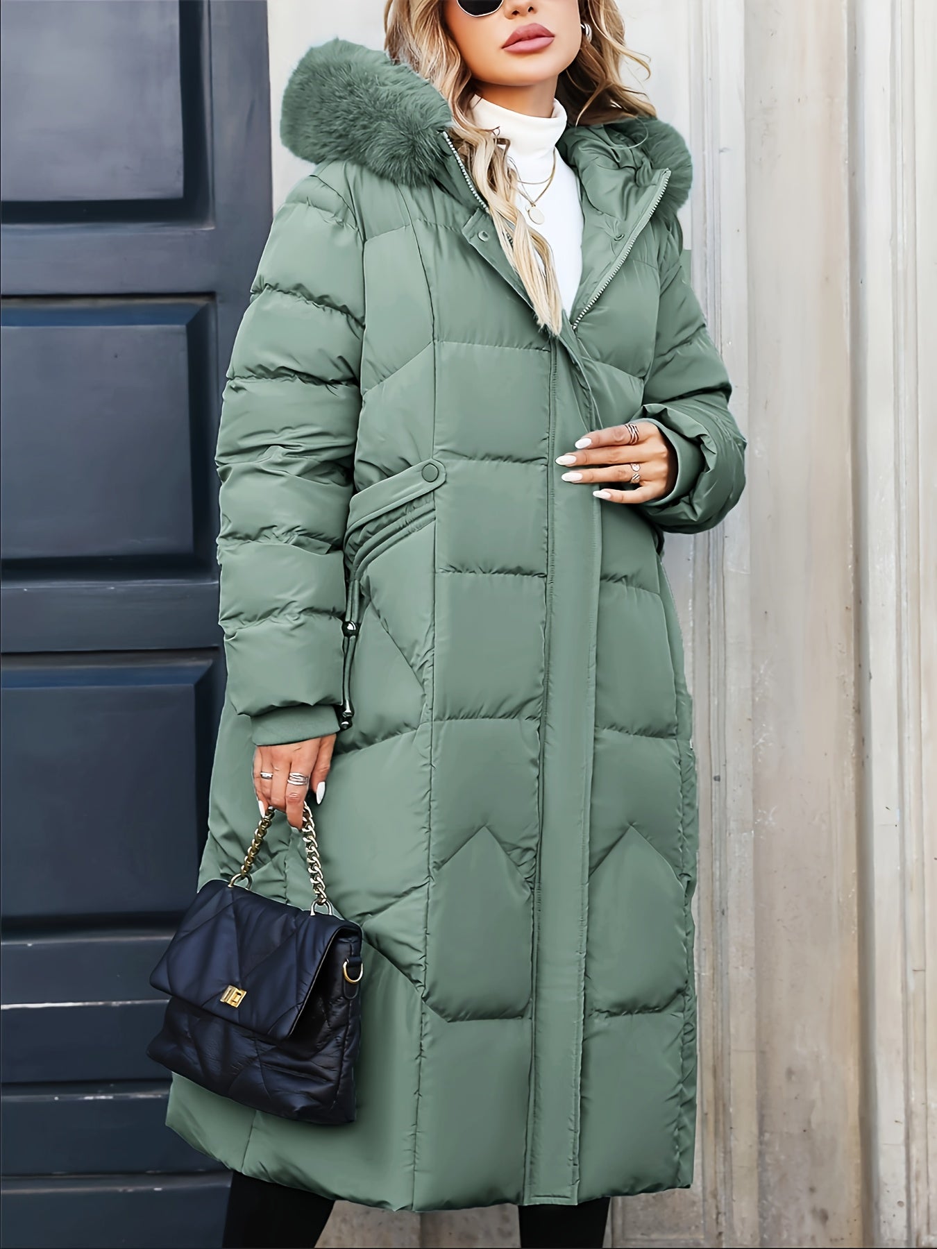 Daunenjacke Damen Lang Mit Kapuze | Gefüttert Und Elegant