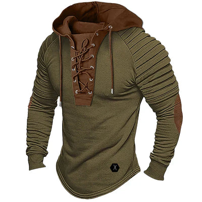 Fletcher | Herren Hoodie mit Kapuze & Schnürung | Streetwear Two-Tone Style