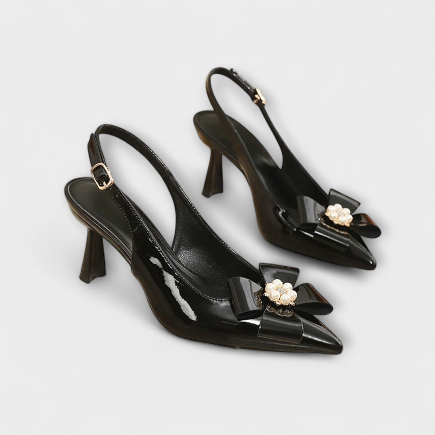 Rachel - Stiletto-Absätze mit Perlen-Schleifen-Detail