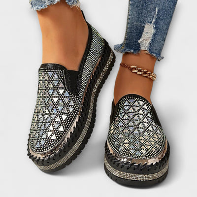 Vada – Mit Strasssteinen besetzte Slipper