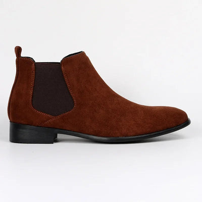 Prescott | Herren Chelsea Boots mit spitzer Zehenpartie & elastischen Seiteneinsätzen für eleganten Slip-On-Look