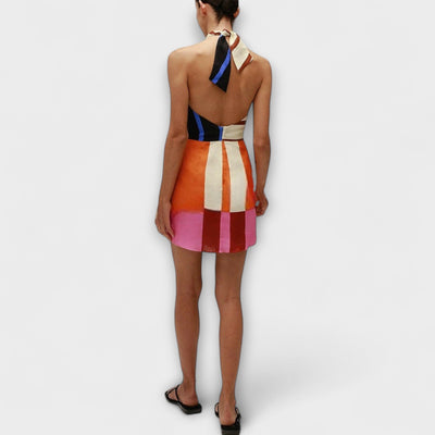 Jeniah - Kreuzträger Krawatte Lockeres Minikleid