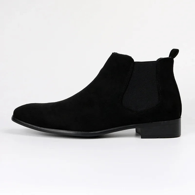 Prescott | Herren Chelsea Boots mit spitzer Zehenpartie & elastischen Seiteneinsätzen für eleganten Slip-On-Look