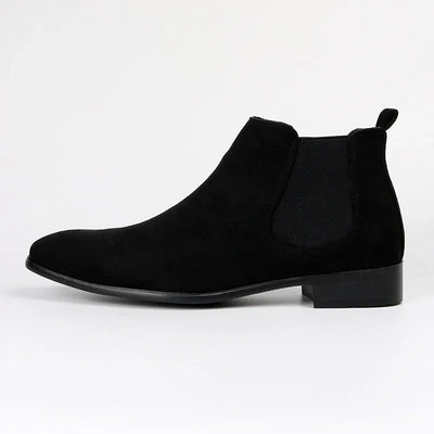 Prescott | Herren Chelsea Boots mit spitzer Zehenpartie & elastischen Seiteneinsätzen für eleganten Slip-On-Look