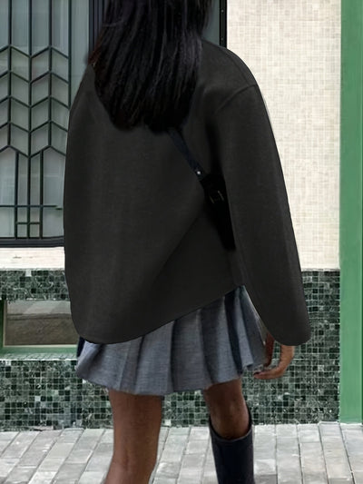 Deanne - Eleganter Doppelreihiger Beiger Mantel