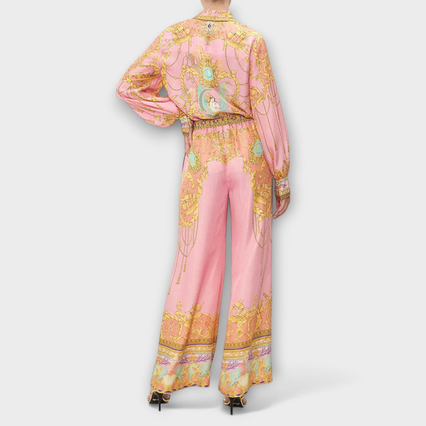 Sage - Meerjungfrau Relaxed Shirt und Elastische Taillenhosen Set