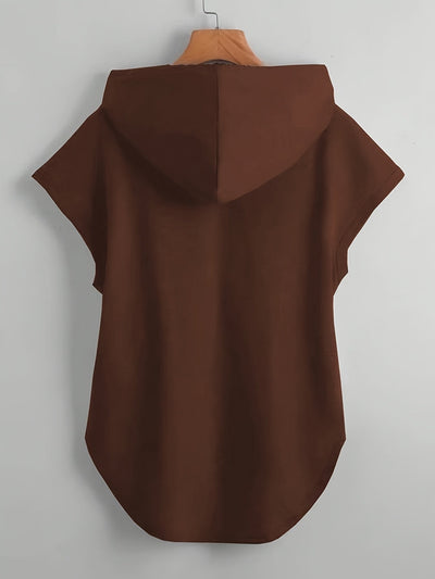 Matthias – Lässiges Kapuzen-T-Hemd Mit Asymmetrischem Saum