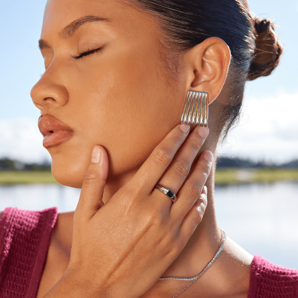 Ember Silber &amp; Smaragd Ring