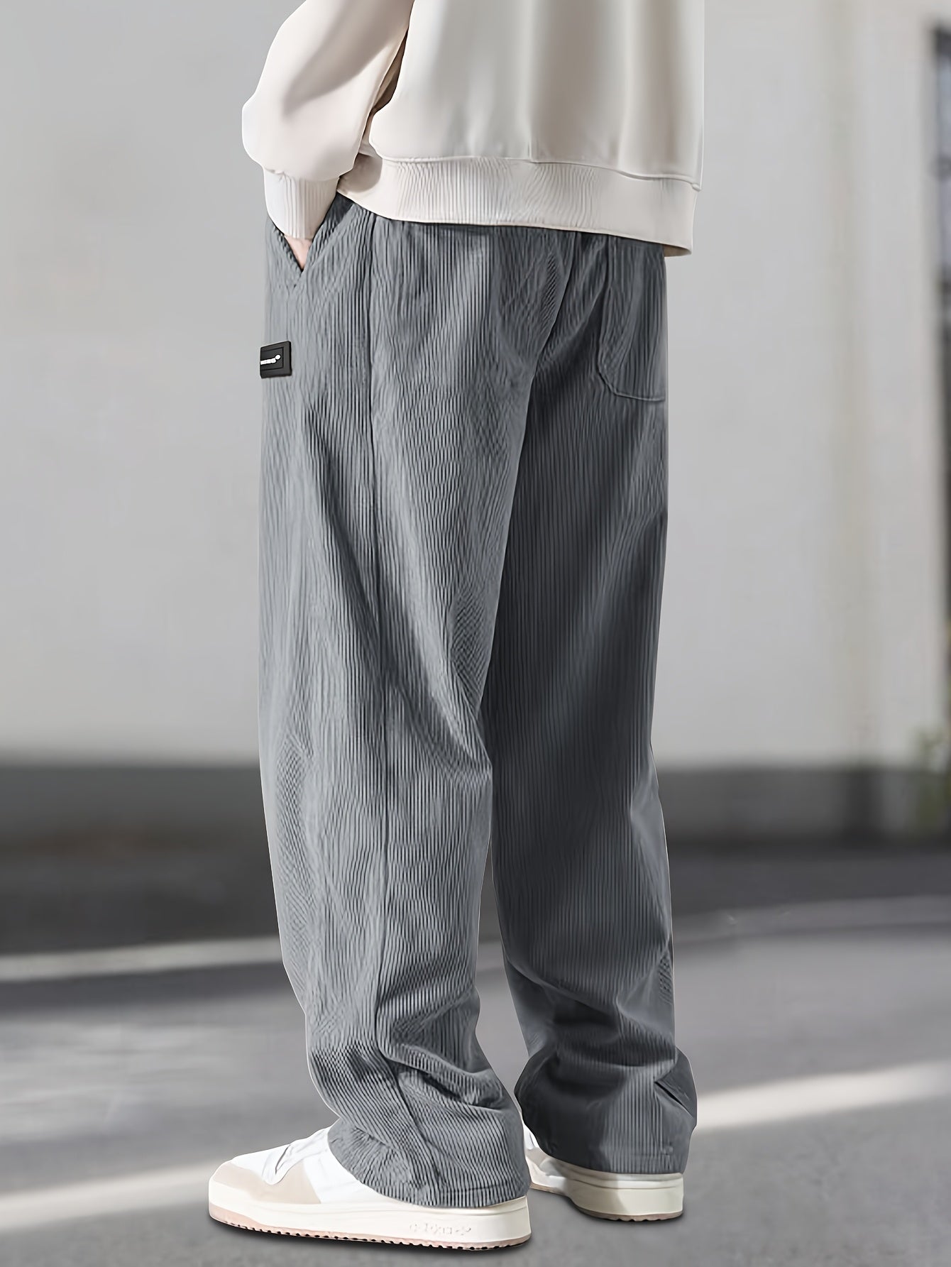 Asher - Gerade Geschnittene Hose Mit Kordelzug Der Taille