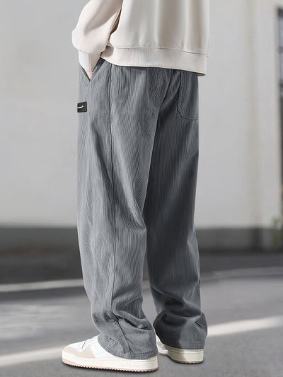 Asher - Gerade Geschnittene Hose Mit Kordelzug Der Taille
