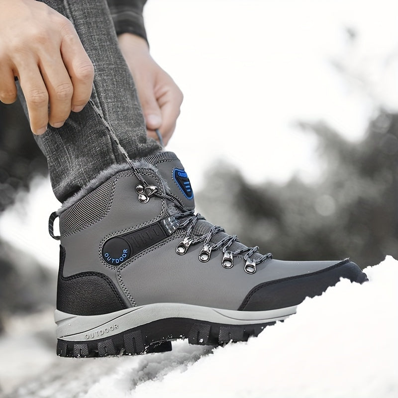 Braylen | Herren Winterstiefel Outdoor Schnürer mit Warmfutter & rutschfester Sohle