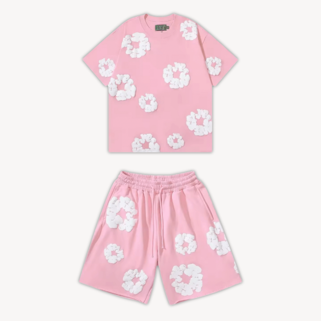 Sahari – Unisex Set mit Blumenprint aus Baumwolle