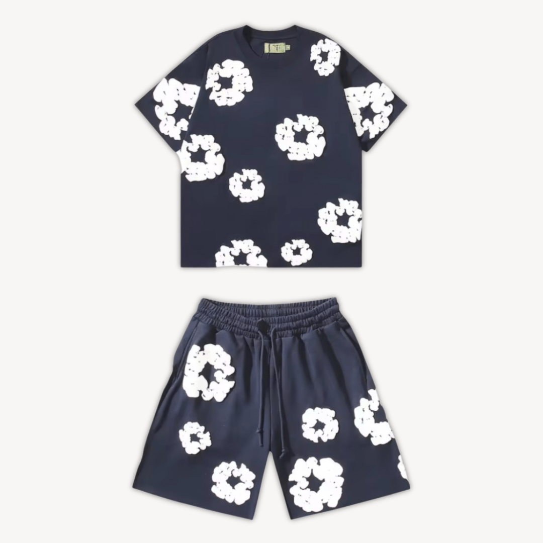 Sahari – Unisex Set mit Blumenprint aus Baumwolle