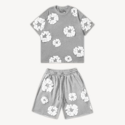 Sahari – Unisex Set mit Blumenprint aus Baumwolle